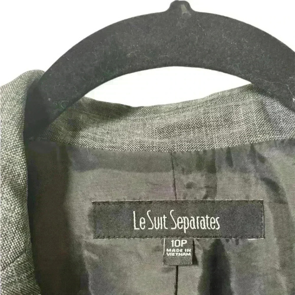 Le Suit Separates Blazer Gray Size 10P - Picture 6 of 6